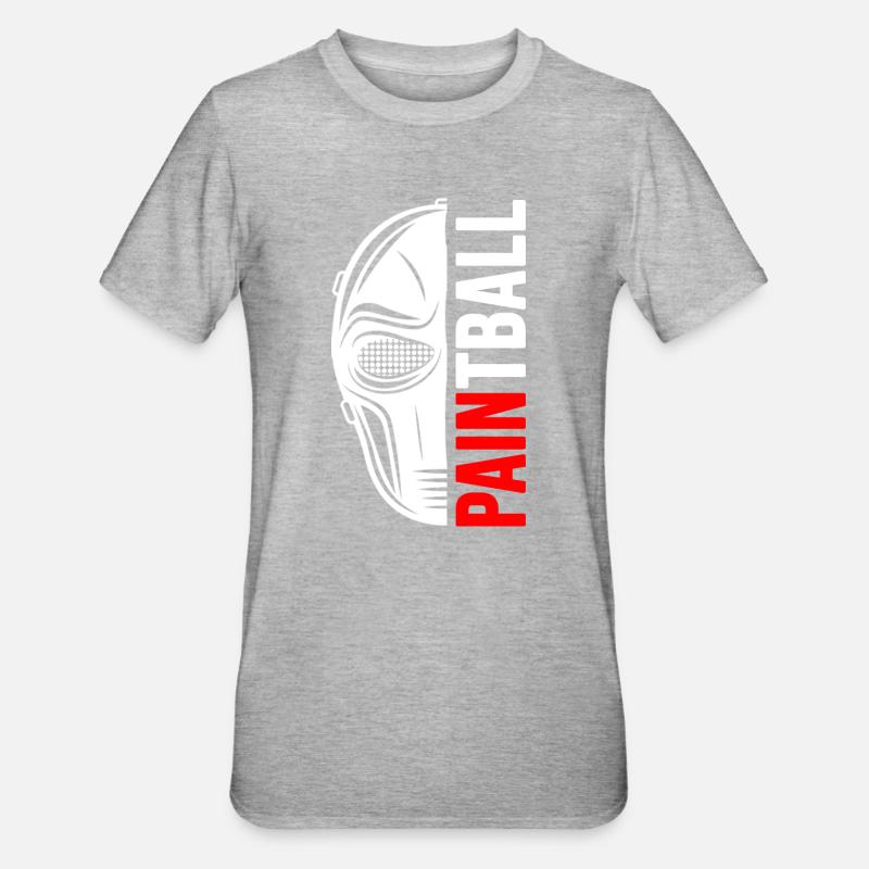 paintball gotcha-game painter - Unisex Polycotton T-Shirt - Grau meliert