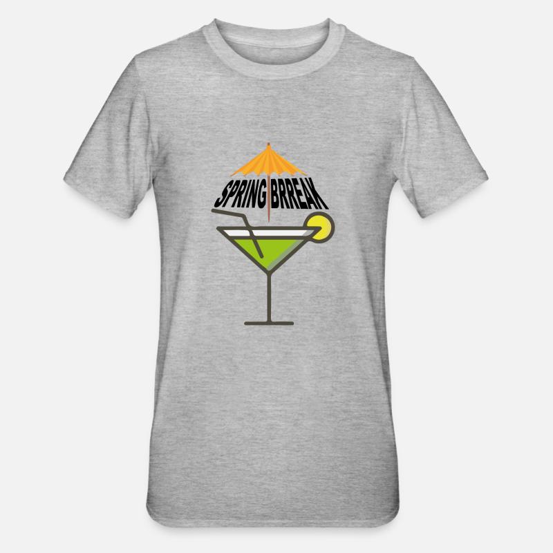 Spring Break - Unisex Polycotton T-Shirt - Grau meliert