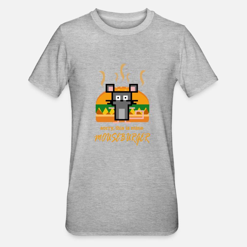 Mouseburger - Unisex Polycotton T-Shirt - heather grey
