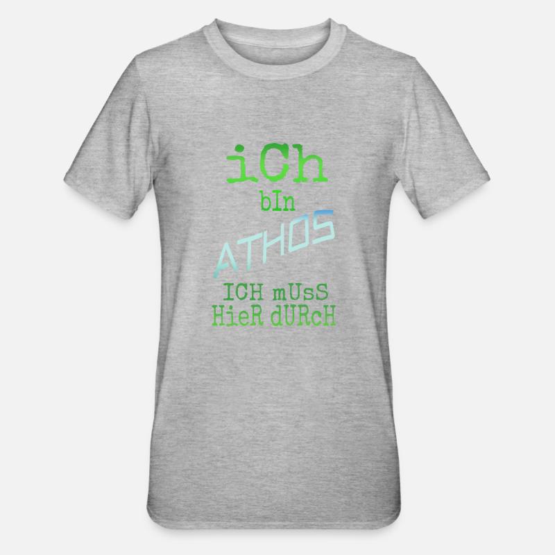 Athos Athos - T-shirt polycoton Unisexe - gris chiné