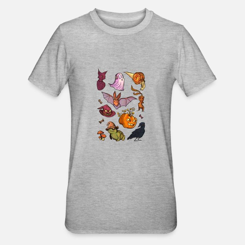 Süßes oder Saures - Unisex Polycotton T-Shirt - Grau meliert