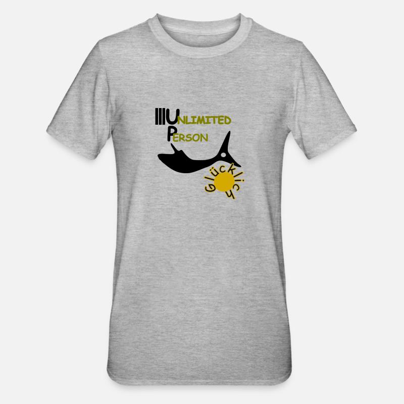 Content - T-shirt polycoton Unisexe - gris chiné