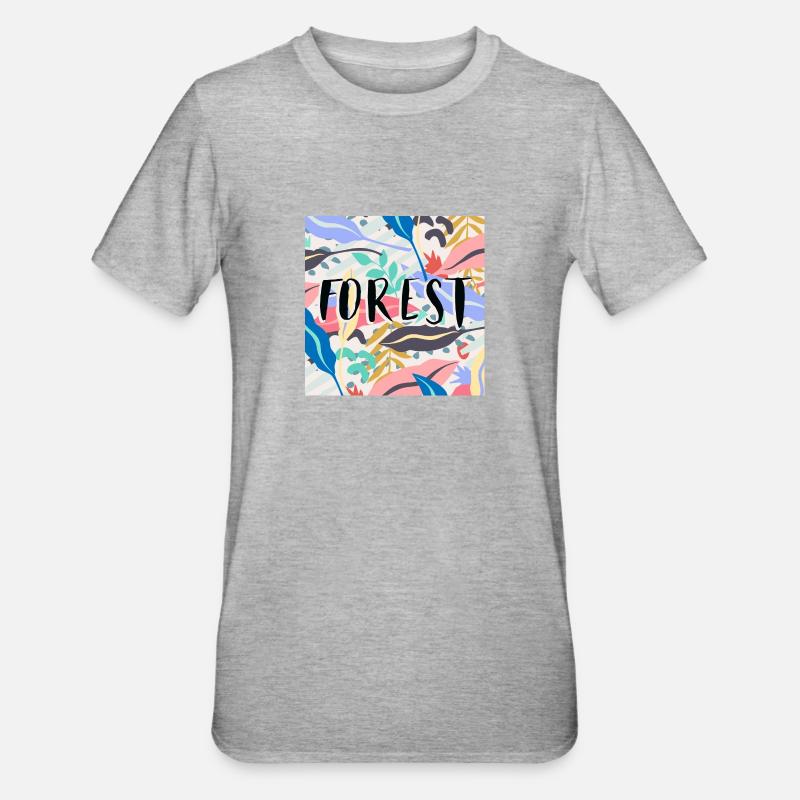 Forest 2 - Unisex Polycotton T-Shirt - heather grey