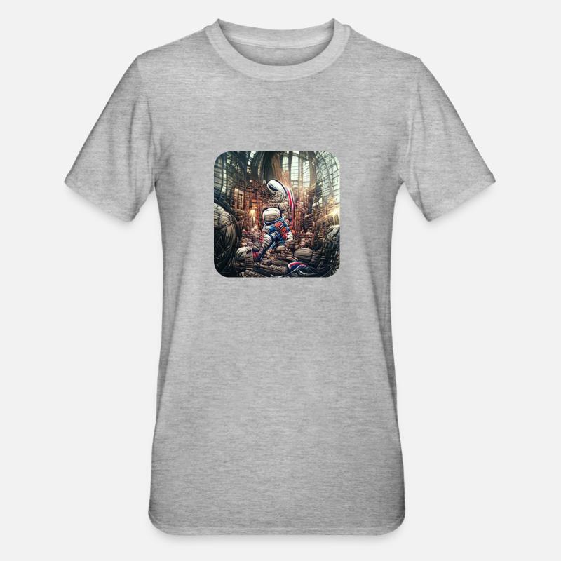 Tomminaut par « Tommi Taurus » - T-shirt polycoton Unisexe - gris chiné