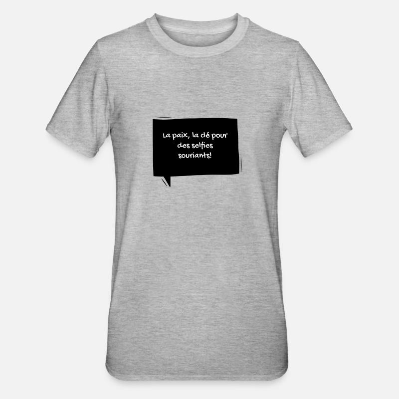 6 - T-shirt polycoton Unisexe - gris chiné