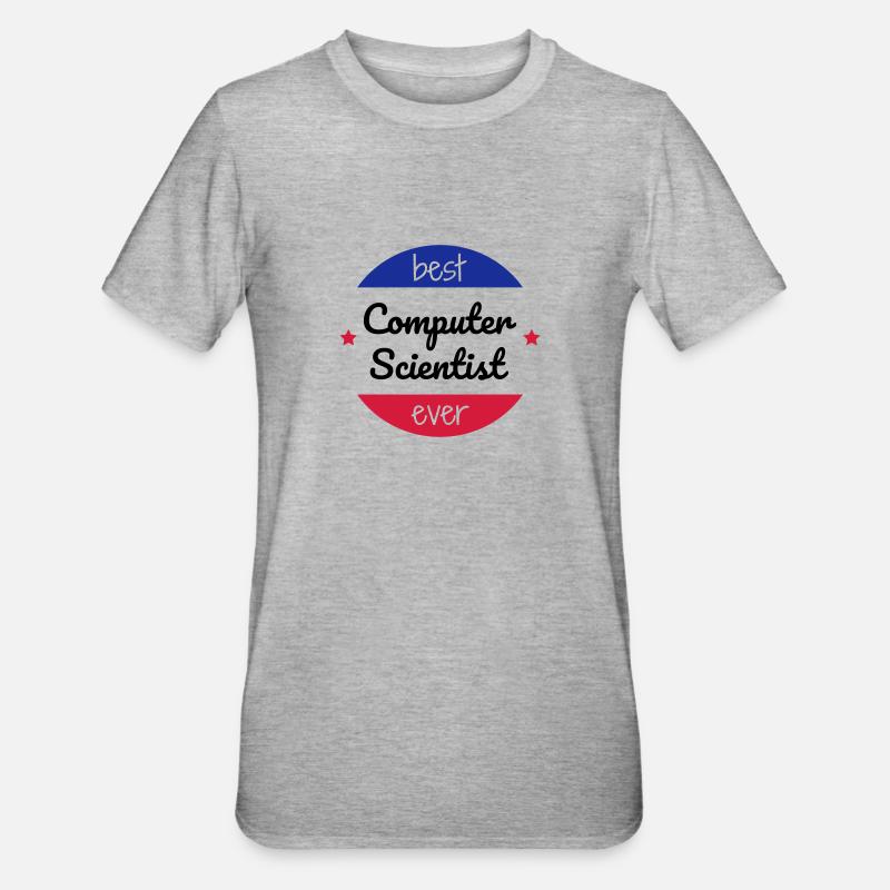 Computer / Informatiker / Aussenseiter / Ingenieur - Unisex Polycotton T-Shirt - Grau meliert