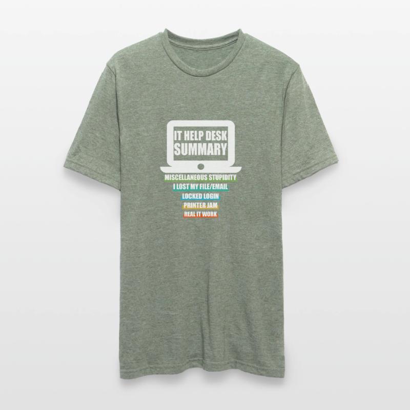 Funny IT Help Desk Tech Support Help Desk Computer Unisex Polycotton T-Shirt