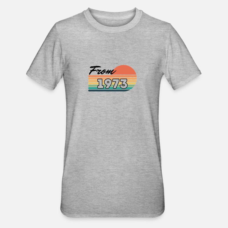 Ab 1973 - Unisex Polycotton T-Shirt - Grau meliert