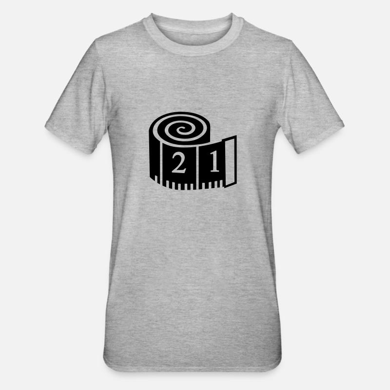 Couture - T-shirt polycoton Unisexe - gris chiné
