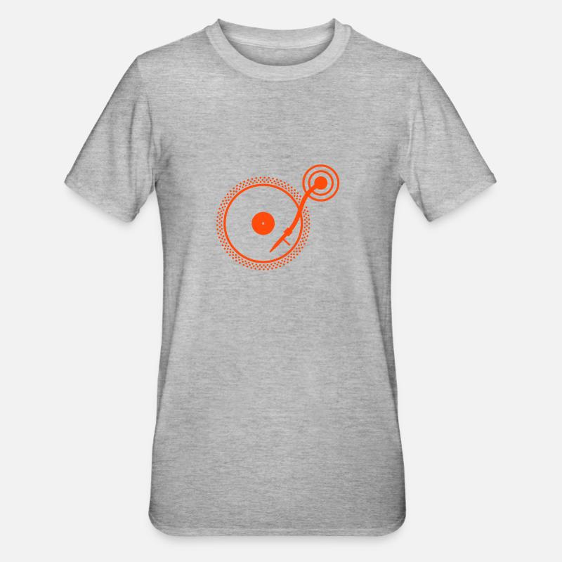 Turn Table - Unisex Polycotton T-Shirt - heather grey