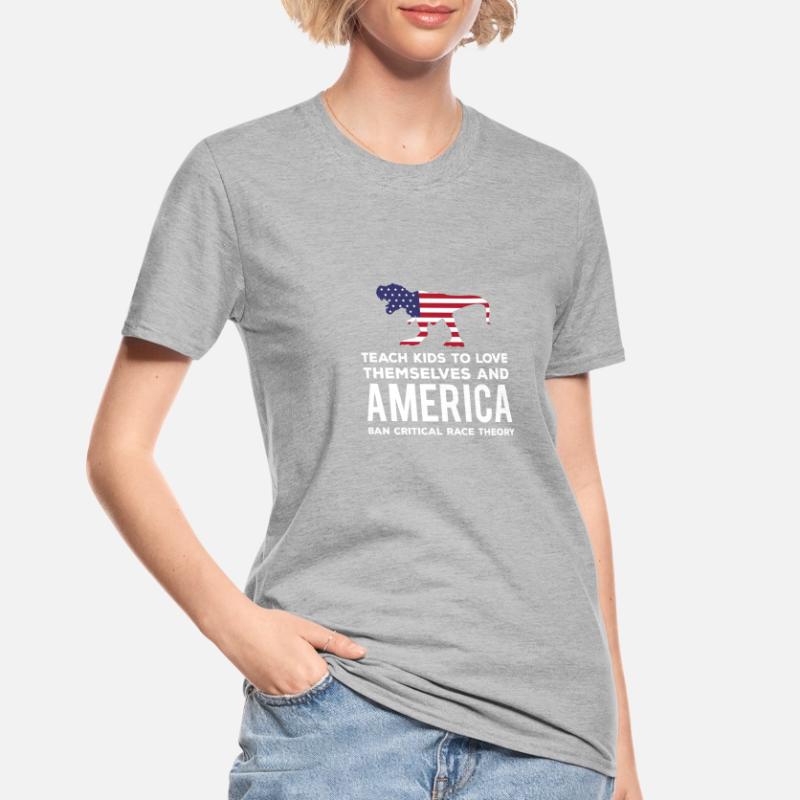 Lehren Sie Kinder, sich selbst zu lieben und Ameri Unisex Polycotton T-Shirt