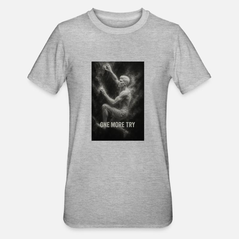 One more try. - Unisex Polycotton T-Shirt - heather grey