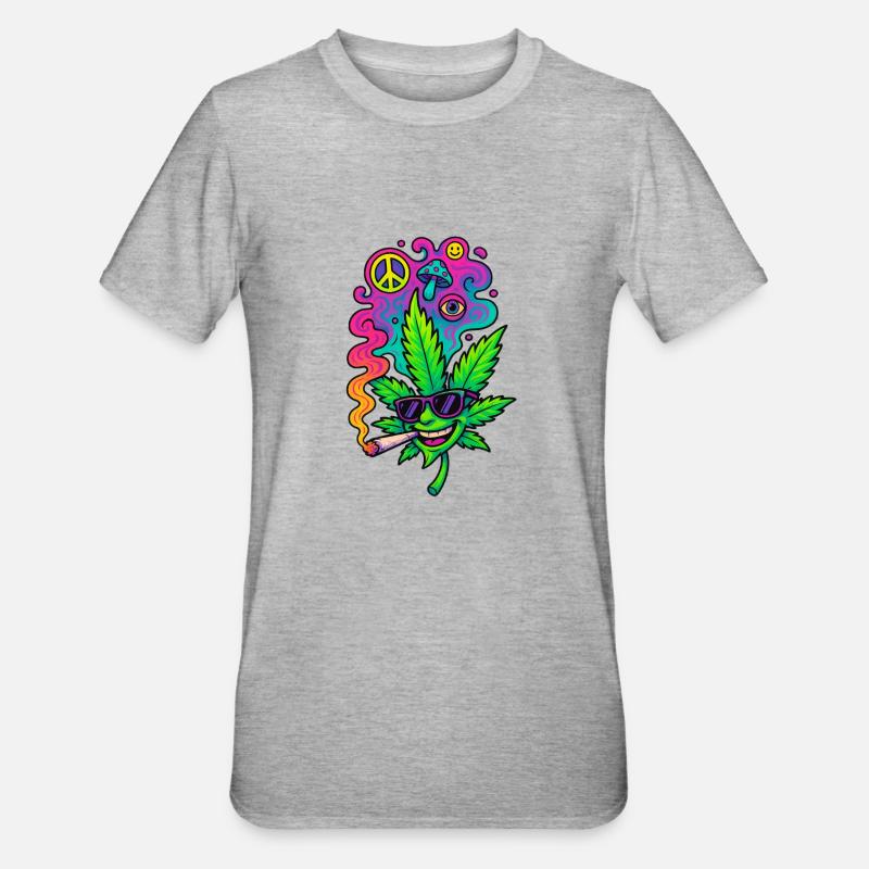 GreenGlow - Unisex Polycotton T-Shirt - Grau meliert