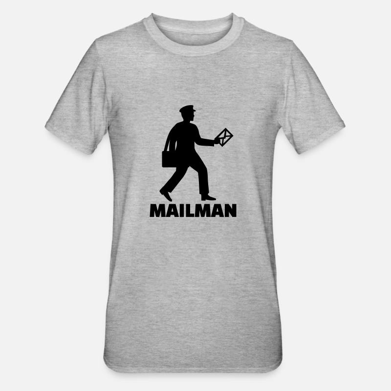 Mailman - T-shirt polycoton Unisexe - gris chiné