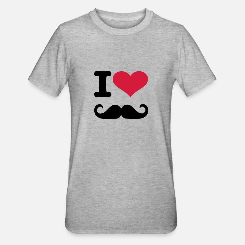 Bart - Unisex Polycotton T-Shirt - Grau meliert