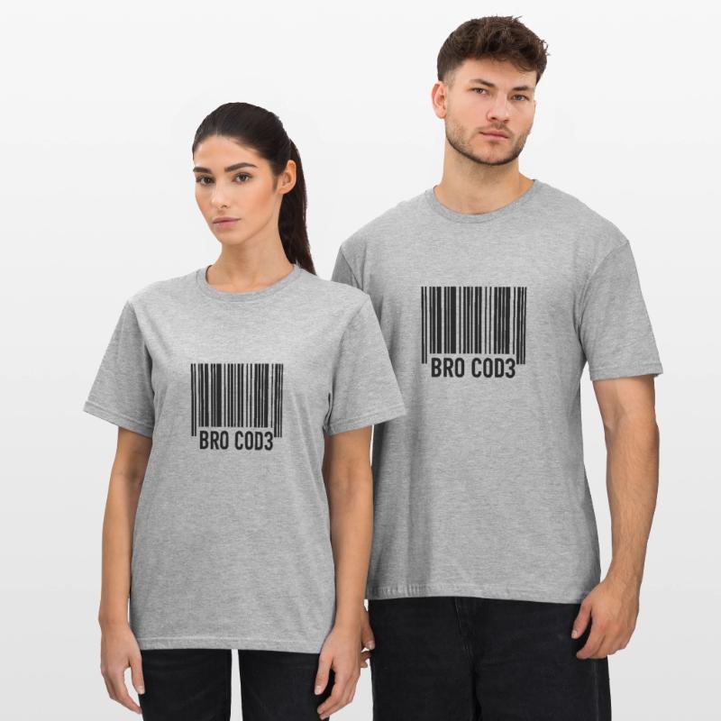 Bro Cod3 Barcode Design - Bro Code Unisex Polycotton T-Shirt