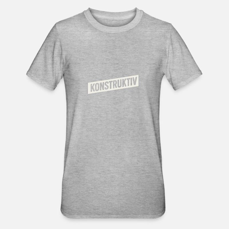 Constructive - Unisex Polycotton T-Shirt - heather grey