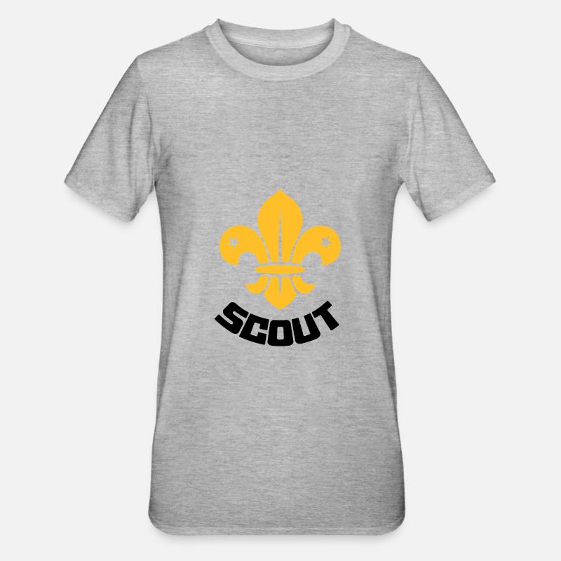 Scout - Scouting - Unisex Polycotton T-Shirt - Grau meliert