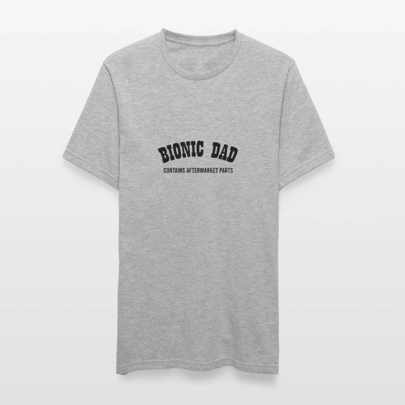 Bionic Dad Athletic Hip Knee Replacement Surgery T-shirt polycoton Unisexe