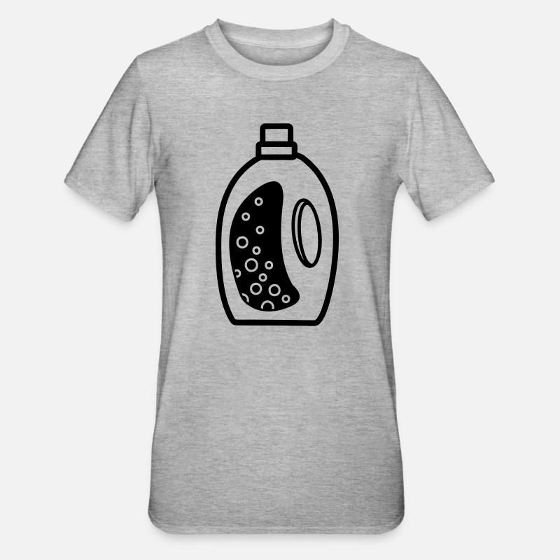 Flacon de détergent - T-shirt polycoton Unisexe - gris chiné