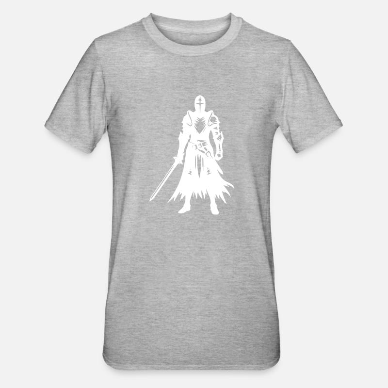 Chevalier à l’épée - T-shirt polycoton Unisexe - gris chiné