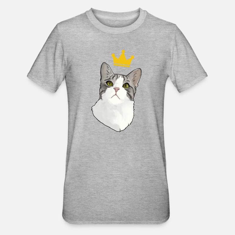 King Mörf - Unisex Polycotton T-Shirt - Grau meliert