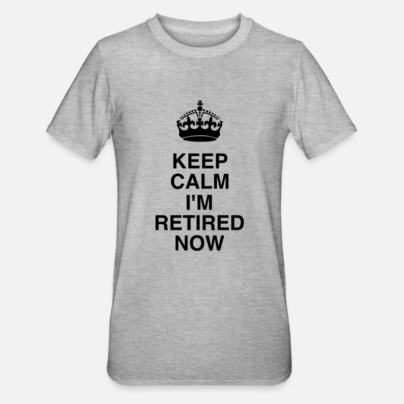 retraite / retraité / retraitée / pension - T-shirt polycoton Unisexe - gris chiné