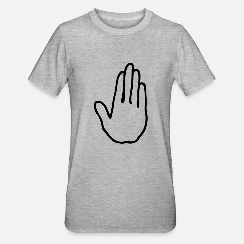 main stop - T-shirt polycoton Unisexe - gris chiné