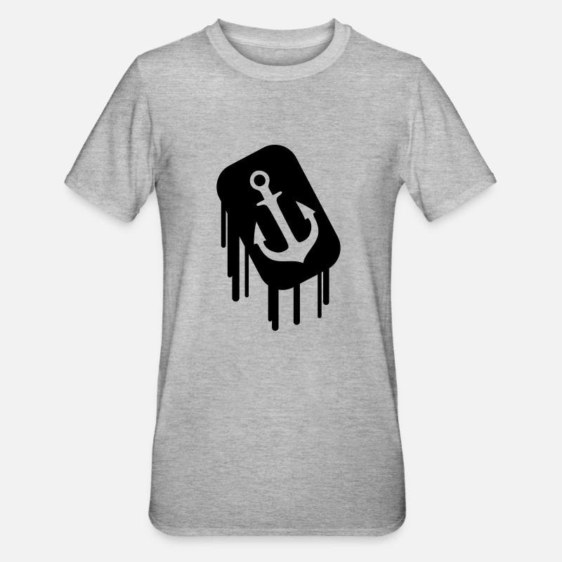 anker_2 - T-shirt polycoton Unisexe - gris chiné