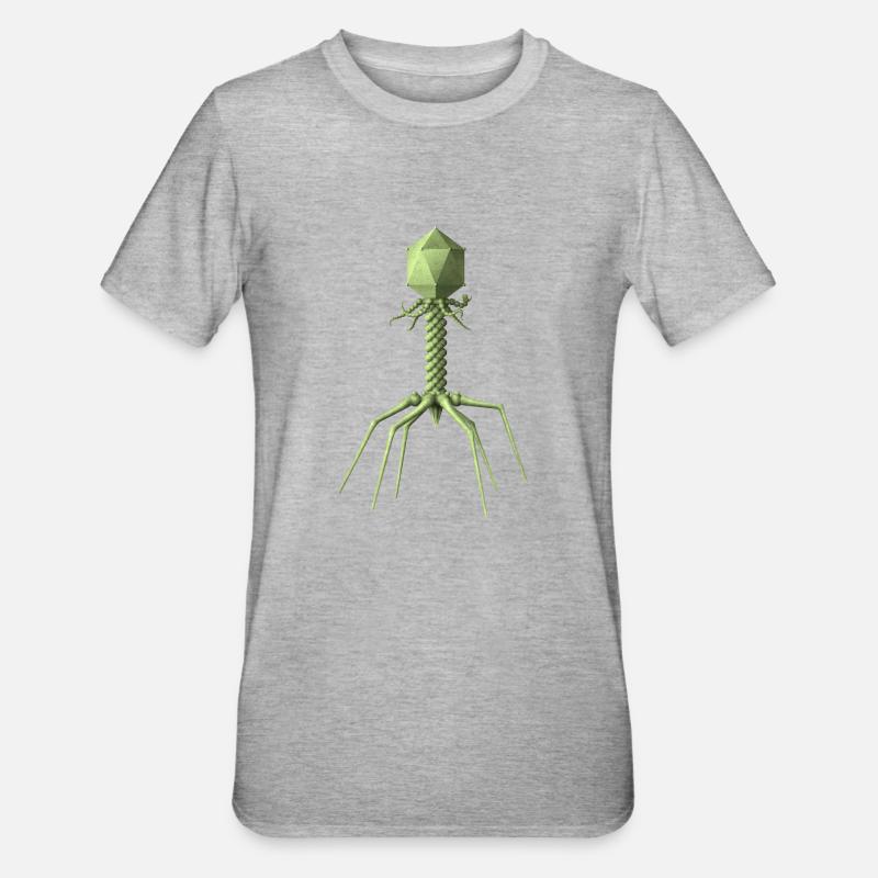 Phage - T-shirt polycoton Unisexe - gris chiné