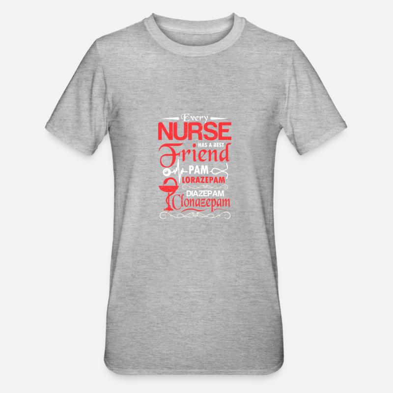 Infirmière infirmière infirmière - T-shirt polycoton Unisexe - gris chiné