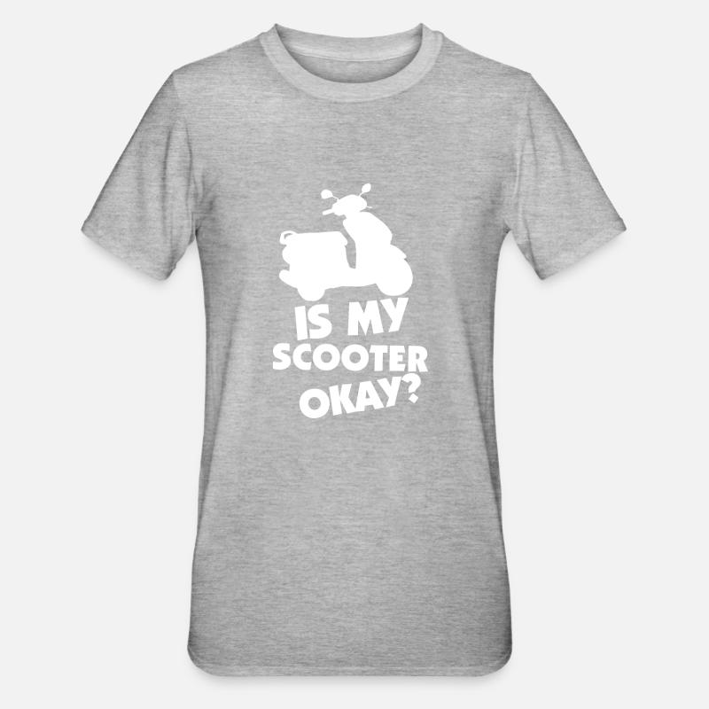 E-Scooter Roller Scooter - T-shirt polycoton Unisexe - gris chiné
