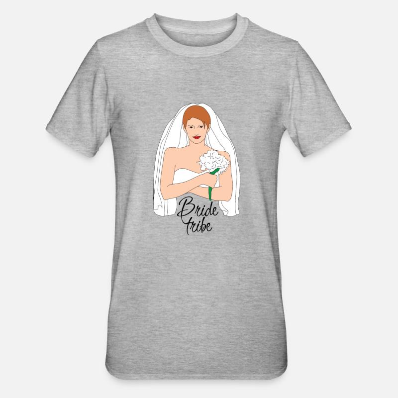 Bride Tribe Brown 2 - T-shirt polycoton Unisexe - gris chiné