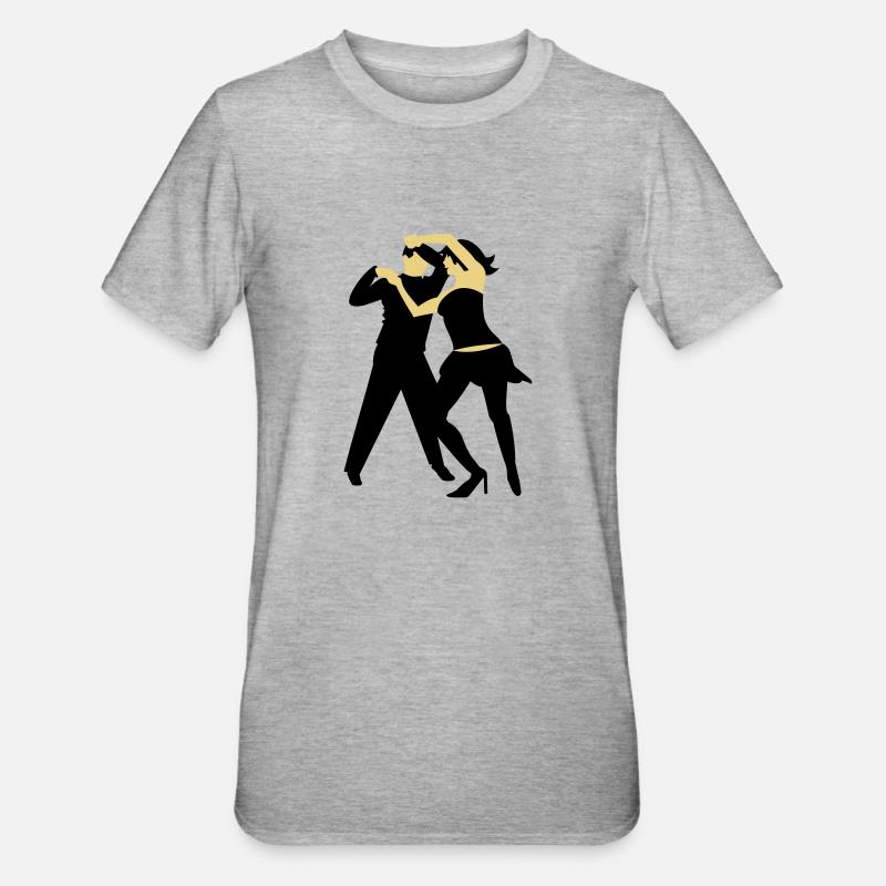 Salsa-dancer / salsa Tänzer (2c) - Unisex Polycotton T-Shirt - heather grey