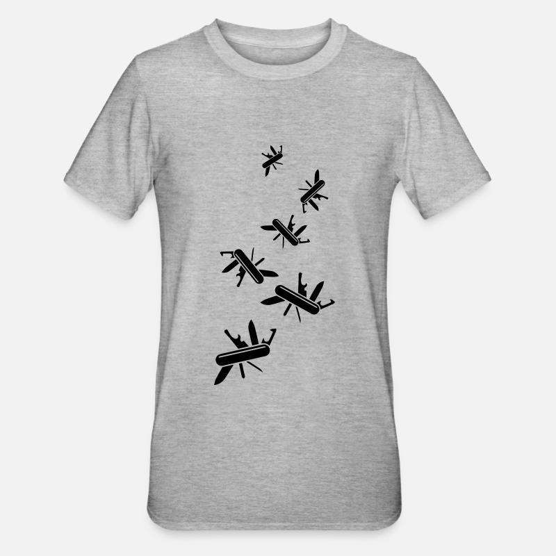 Canif - T-shirt polycoton Unisexe - gris chiné