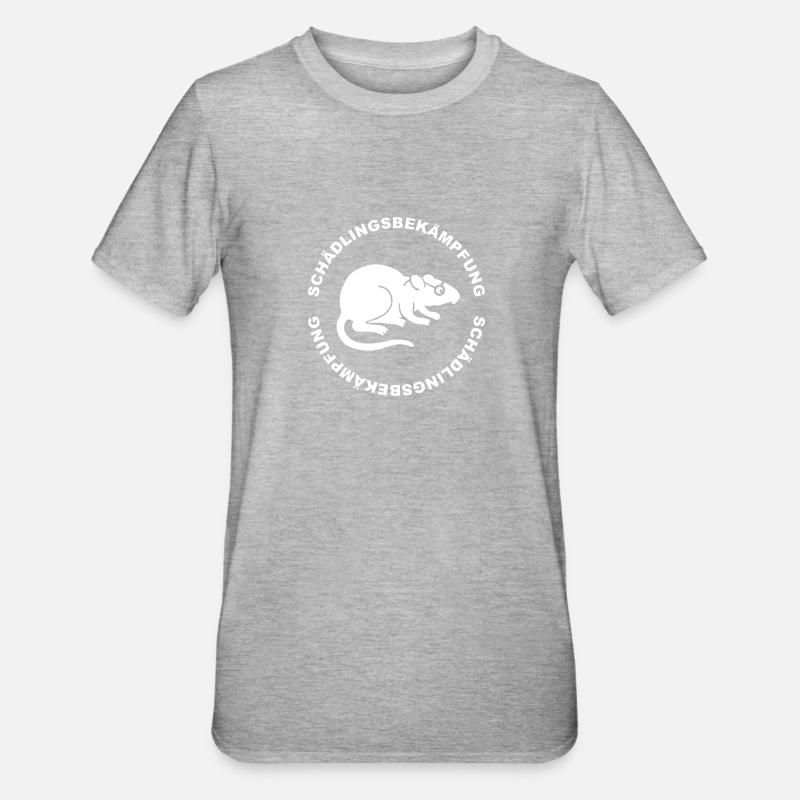 Schädlingdbekaempfung - Unisex Polycotton T-Shirt - heather grey