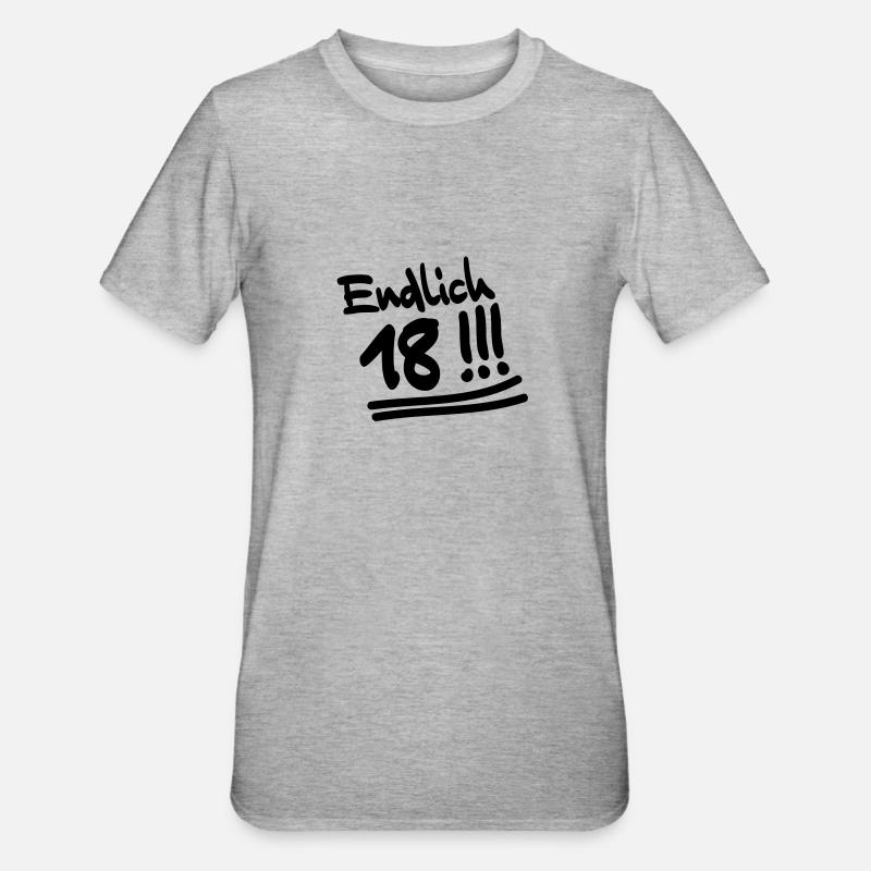 endlich_18 - T-shirt polycoton Unisexe - gris chiné