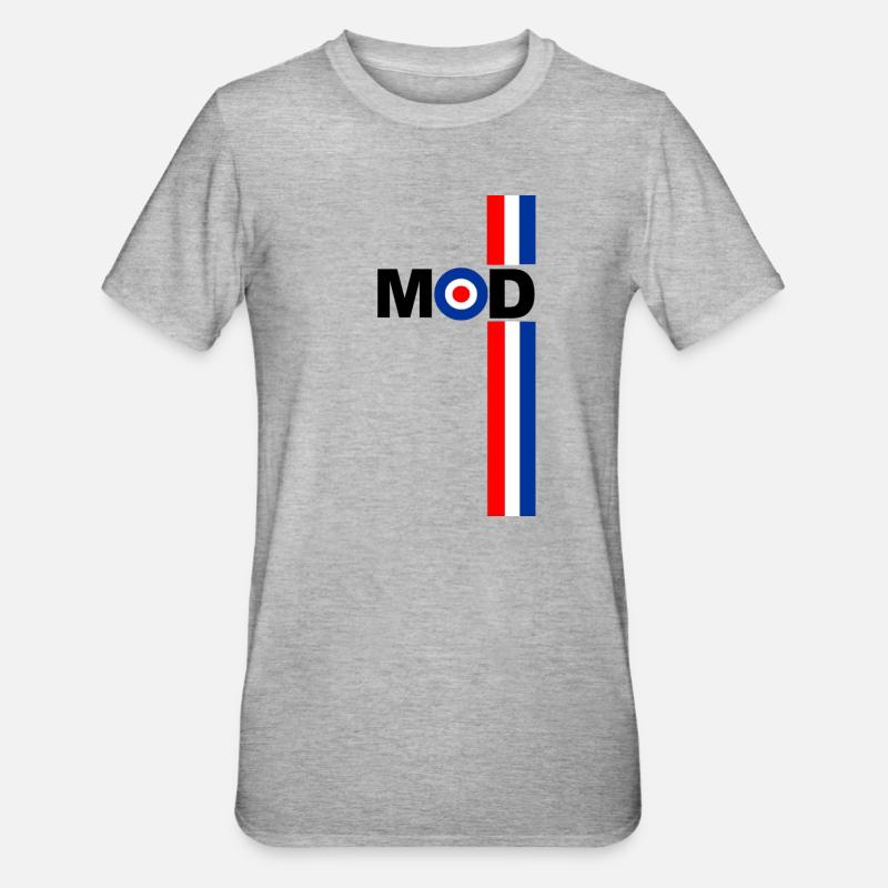 MOD TARGET RSF STRIPES CONCEPTION - T-shirt polycoton Unisexe - gris chiné