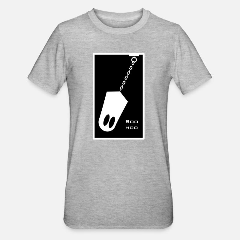 Geist in der Kette - Unisex Polycotton T-Shirt - Grau meliert