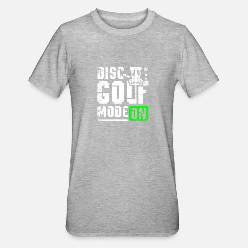 Disques golf mode sur - T-shirt polycoton Unisexe - gris chiné