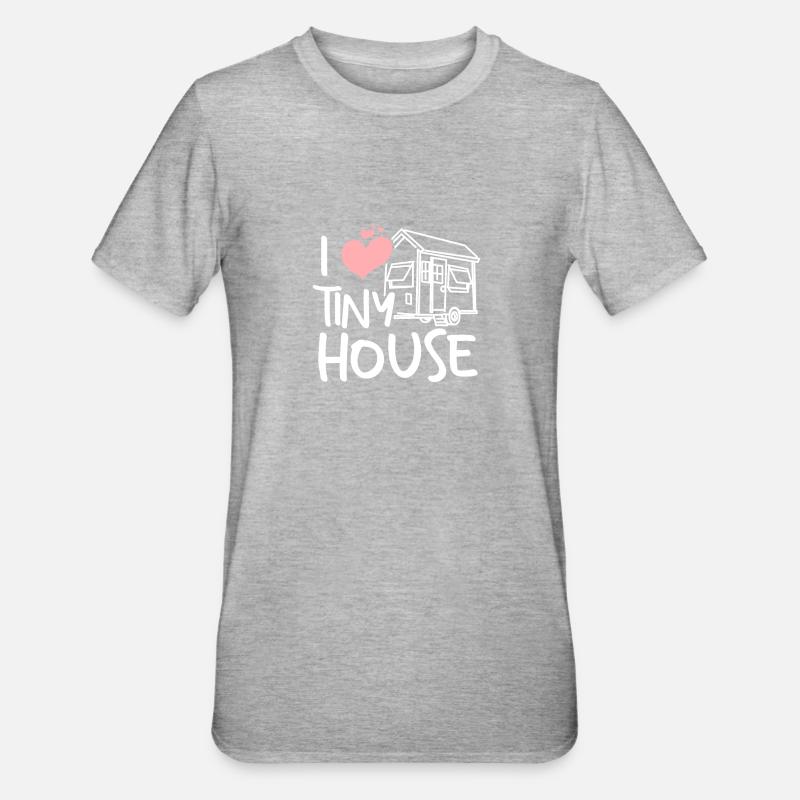 Tiny house builder - Unisex Polycotton T-Shirt - heather grey