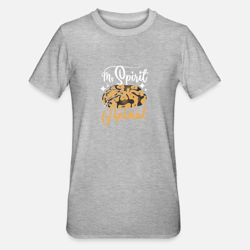 My spirit animal Ball python - Unisex Polycotton T-Shirt - heather grey
