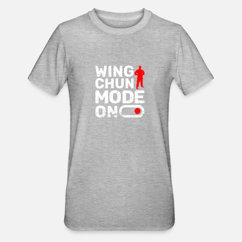 Mode Wing chun activé - T-shirt polycoton Unisexe - gris chiné