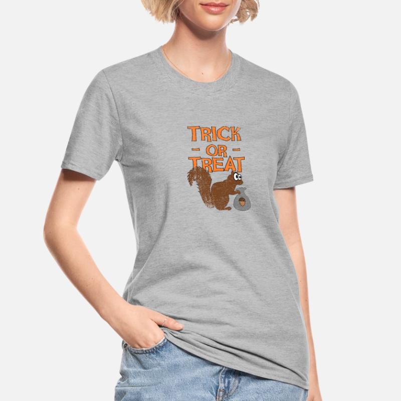 Halloween Eichhörnchen, Süßes oder Saures Unisex Polycotton T-Shirt