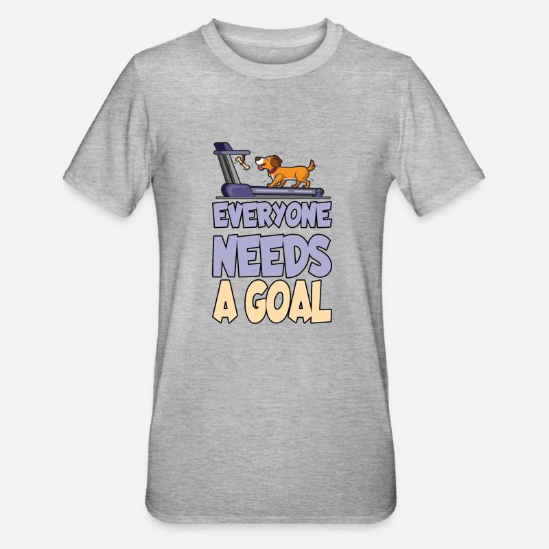 Everyone needs a goal - Unisex Polycotton T-Shirt - heather grey