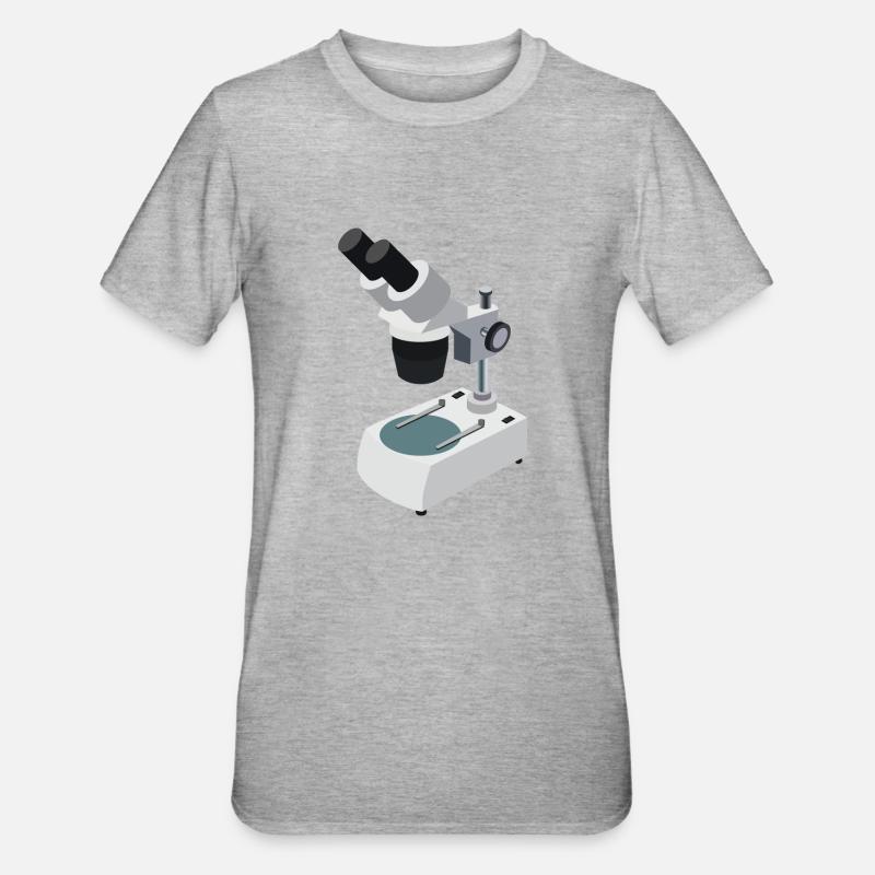 microscope - T-shirt polycoton Unisexe - gris chiné
