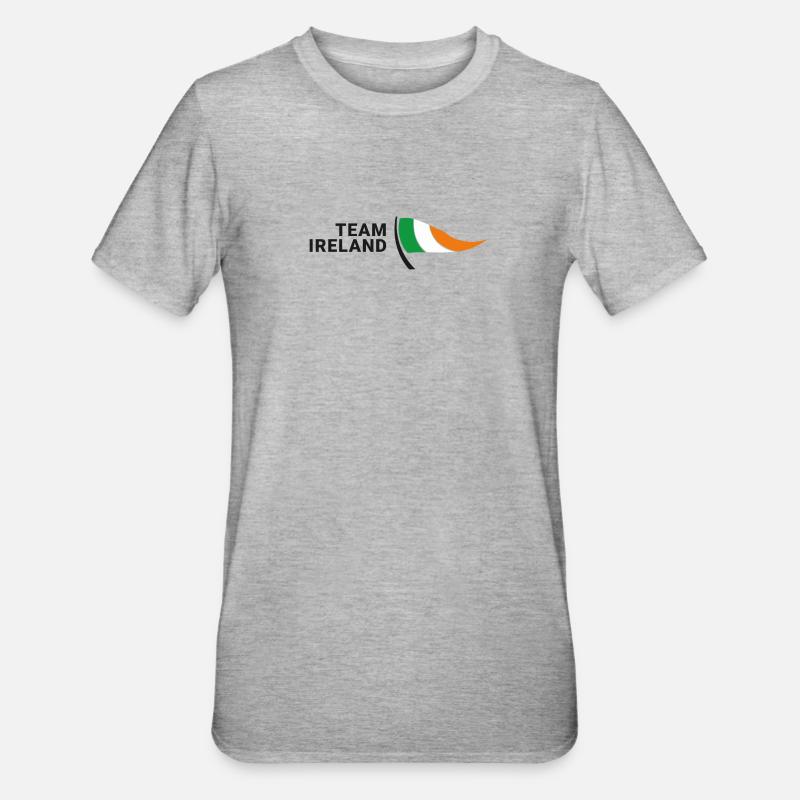 Équipe d’Irlande - T-shirt polycoton Unisexe - gris chiné