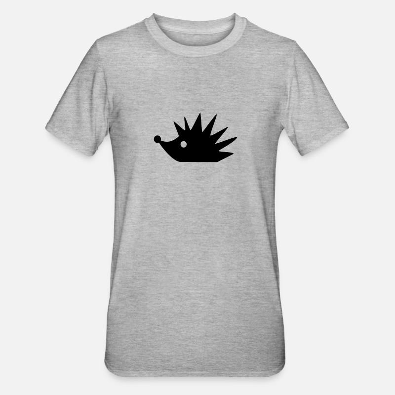 igel - Unisex Polycotton T-Shirt - Grau meliert