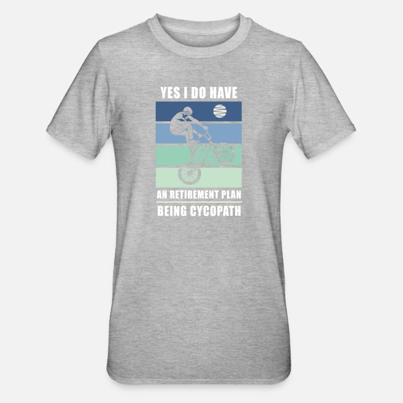 Cycopathe - T-shirt polycoton Unisexe - gris chiné