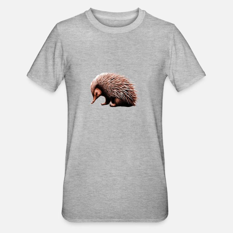 Échidné - T-shirt polycoton Unisexe - gris chiné